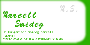 marcell smideg business card